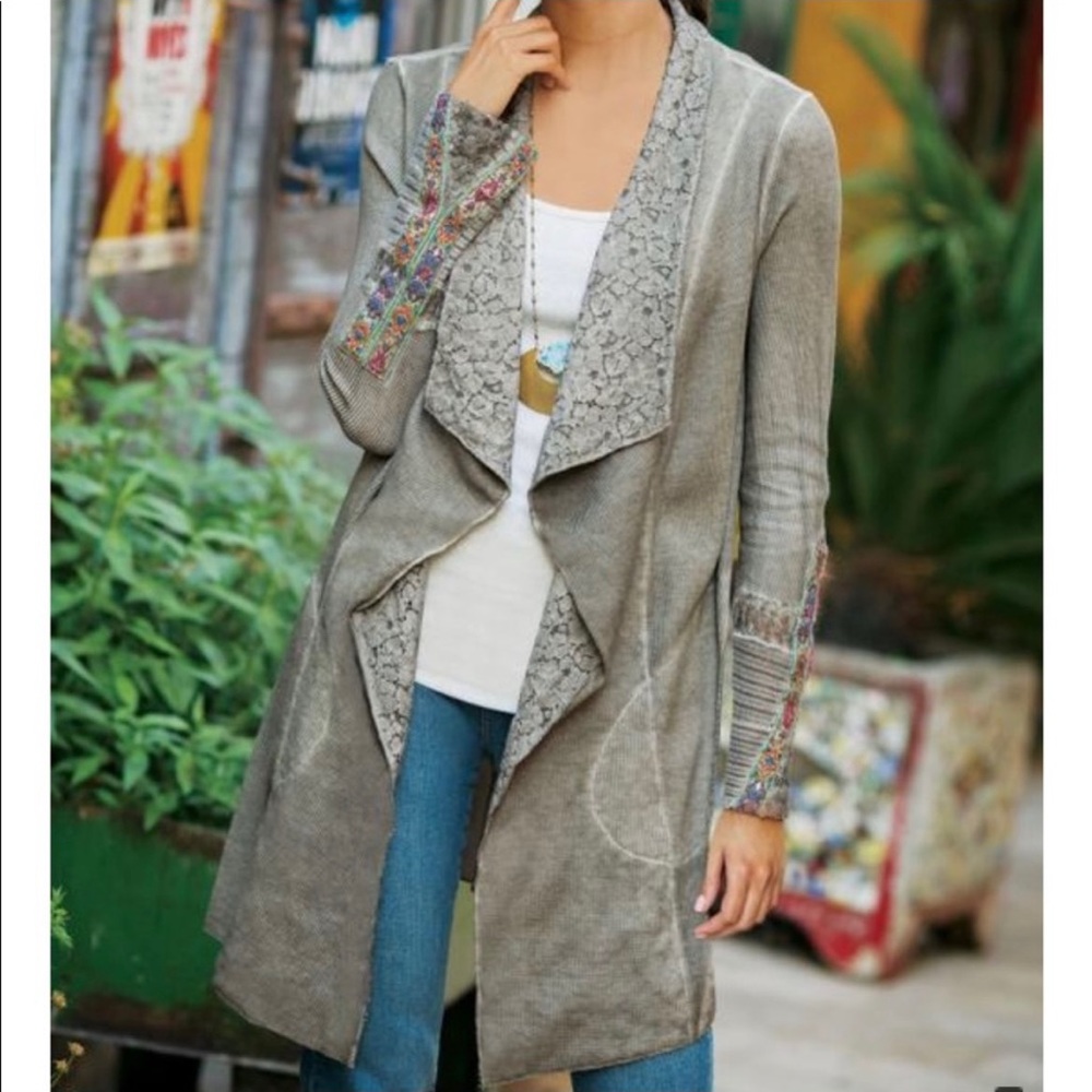 *SOFT SURROUNDINGS* Boho Cadence Duster Open Cardigan